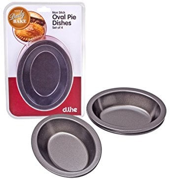 Non Stick Oval Pie Dish - Set of 4