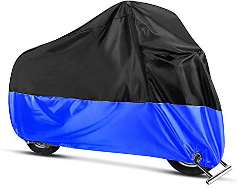 Motorrad Abdeckplane XXL für Yamaha Tenere 700, XV 1100/750 Virago sw-bl