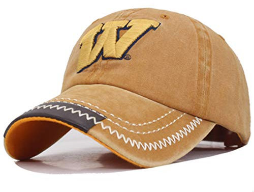 Yixda Unisex Snapback Basecap Vintage Embroidered Baseball Kappe Mütze (Gelb)