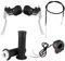 EVGATSAUTO Manopole Kill Interruttore on/off Kit leve freno acceleratore per Pocket Bike Mini Moto 22mm 7/8 manubrio Pocket Bike Mini moto Kit interruttore leve freno