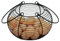 Vintage Style Black Wire Egg Basket Storage Holder Stand with Long Carry Handles. Holds up to 26 Eggs