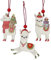 ZZXXYY Christbaumschmuck 3Pcs Holz Alpaka-Weihnachts Anhänger Ornaments Weihnachtsbaum Dekoration Hängen for Dekor nach Hause Spielzeug Kinder