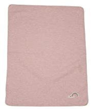 Babydecke Regenbogen inkl. Stick Altrosa