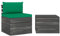 Tidyard 2-tlg.Garten-Sofagarnitur mit Kissen,Paletten-Lounge-Set Garten-Lounge-Set,Palettensofa Gartensofa Palettenm?bel Gartenm?bel Gartenset Mittelsofa Sofa Tisch Lounge,Kiefernholz