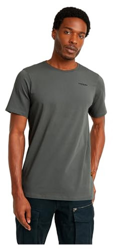G-STAR Slim Base T-Shirt, Camiseta Hombre, Gris (GS Grey D19070-C723-1260), XS