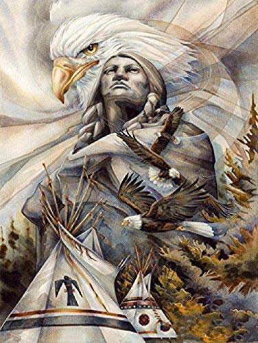 LZQZJD Adult Impossible 1000-Teilige Puzzles Indianische Kunstwerke Der Ureinwohner Von Turtle Island Holzpuzzles Geschenke Für Kinder Und Erwachsene