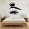 Krone Wimpern Wandtattoo Dekor Wohnzimmer Schöne Augen Augenbrauen Wandaufkleber Für Schönheitssalon Spiegel Vinyl Fenster Aufkleber 42x42cm