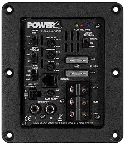 ESX POWER4 | High End Aktiv-Modul ideal für ESX + HIFONICS + MUSWAY mit Quick Connect | 1 x 475 W RMS @ 4Ohm