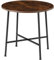 tectake® Mesa Comedor Industrial, Redonda, Madera y Acero, Estilo Industrial, Pies Ajustables, Muebles de Salon, Mesa Cocina - 80 x 80 x 76 cm Madera Industrial Oscura, Rústica