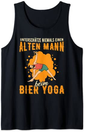 Herren Yoga Meditieren Sport Fitness Bier Yoga Tank Top