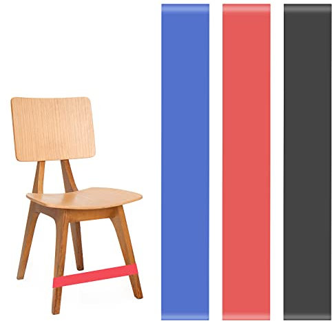 Grevosea Lot de 3 Bandes d'exercice Extensibles en Caoutchouc pour chaises de Salle de Classe, Bandes élastiques élastiques pour Enfants