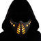 Demi-Masque De Protection Tactique Airsoft Demi-Masque LED Cyberpunk, Eclairage LED, Cosplay d'halloween, Accessoires De Fête Costumée Et De Film