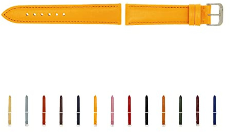 SELVA Uhrenarmband, 14-24 mm, Leder, zum Wechseln, Ersatzarmband für Smartwatch, Made in Germany