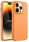 JETech Silikon Hülle für iPhone 14 Pro 6,1 Zoll, Ganzkörper Handyhülle mit Seidig-Weicher Berühren, Stoßfest Schutzhülle mit Mikrofaser-Futter (Gelborange)