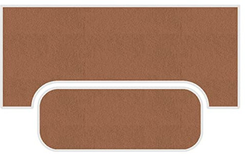 GRAEBA Upright Piano Rug Mat, Schalldichter Klavier Teppichschutz, rutschfeste Bodenmatte Teppich, 48X115Cm, 70X160Cm, 10Mm Dick/Brown/48*115+70*160Cm