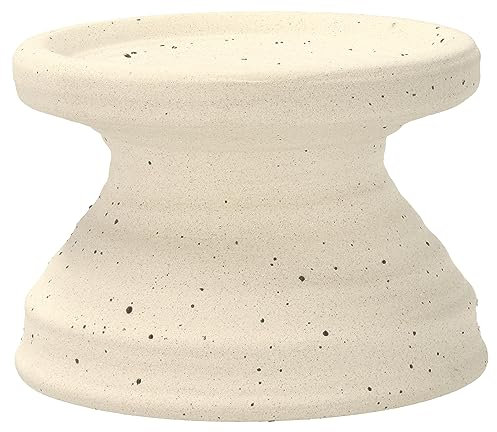 Villa Collection ELV Blockkerzenhalter Dia 11 x 7,5 cm Offwhite