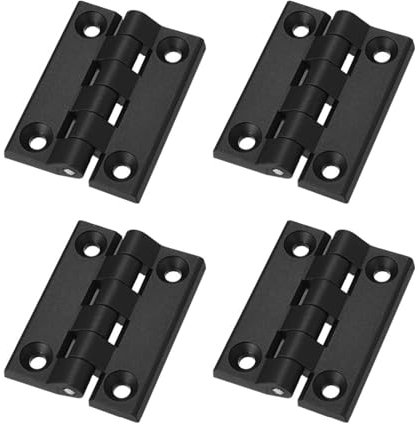 UXCELL 4 Stück M8 Schranktür 102 mm Länge ABS Nylon in schwarzem Scharnier für Haustür oder Werkzeugkasten, Schrank
