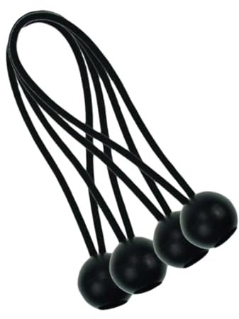 Hemobllo 50 Stück Hüpfring Mit Ball Camping Zubehör Baldachin Elastisches Bungee-Kabel Kugelkopf-Bungee-Seil Elastisches Seil Spanngurt Seil Für Camping Emulsion Trampolin Fitness Halteseil