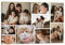 ZXHYWYM Collage 9 Foto Leinwanddrucke individuelles mehrfach personalisiertes Wandbild mit Ihren Fotos. Laden Sie ein individuelles Bild Collage Malerei mit Rahmen (B5 (30.00 x 45.00 cms))