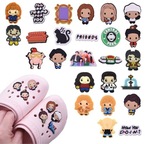 INBOLM 25PCS Shoe Decoration Charms Shoe Charms for Friends Durable Shoe Accessories for Croc Charms Bracelet Decorations Birthday Party Gifts Teens Women Men Food Charm Durable Shoe Accessories