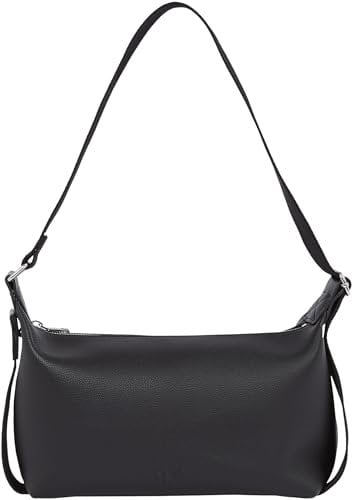 Calvin Klein Damen Schultertasche Over Webbing Shoulder Bag Elegant, Schwarz (Black), Einheitsgröße