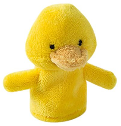 Bunte Cartoon Fingerpuppen Im Vorschulalter, Plüschtiere, Partygeschenke, Gelbe Ente