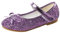 Bling - Scarpe da principessa da ragazza, elegante, con tacco alto, per ginnastica, yoga, ballerina, per bambini, con perle e brillantini, antiscivolo, Lilla, 31 cm EU
