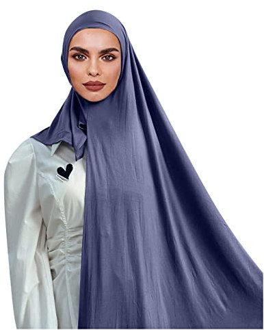 kopftücher für damen baumwolle, Kopftuch damen Hijab Baumwolle, Hijab Kopftuch Damen Muslimisch - Jersey Hijab 175x75cm - Moderne islamische Jersey Kopftücher für Damen - Türkische Premium Qualität