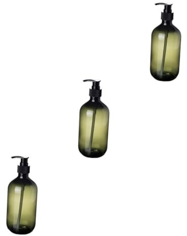 MAGICLULU Lot De 3 Flacons De Shampoing Vides Industriels De 300 ML Pompe Anti-Fuite Contenant Robuste pour Lotions Chimiques