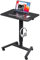 suptek Stehschreibtisch mit Rädern, Ergonomischer Steh-Sitz Tisch Stehpult Verstellbarer Computertisch,Stehschreibtisch Bürotisch Standing Desk，650 * 450 MM