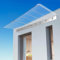 Generisch HaustüR Vordach Vordach FüR HaustüR,Breite 40/50/60 cm,EingangstüR Haustür Vordach,Polycarbonat-Vordach Türvordach,Sonnenschutz Regenschutz,Durchsichtig,40x80cm