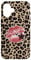iPhone 16 Star Kiss Lipstick On Leopard Y2K Cheetah Print Case