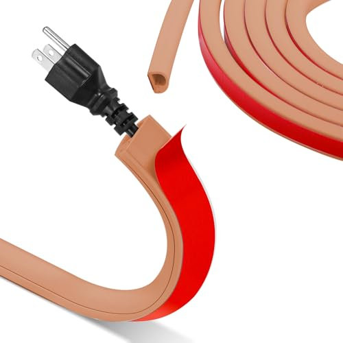 2M Mini Kabelkanal Selbstklebend,Flexibler Kabelkanal Halbrund,Kabelkanäle Weiß,Kabelbrücke Boden für Kabelschutz,Cable Hider Aussenbereich Wetterfest,Kabelschacht zum Verstecken von 1 Kabel