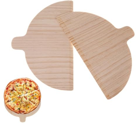 Generico Pala per pizza in legno,Pala per pizza in legno | Buccia per pane da cuocere - Pala per trasferimento pizza per pane, set di 2 taglieri per pizza per cuocere pizze, pane e dolci