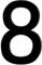 Número de Casa Nr.8,Números Adhesivos Altura de 9,8 cm,Números para Casas Acrílico,Numeros Adhesivos,Numero Casa Exterior,para Exteriores,Buzón,Puerta,Patio,Apartamento,Calle,Negro Mate