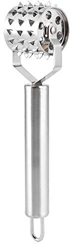 Stainless Steel Meat Roller Tenderizer Roller, Beef Steak Chicken Mallet Hammer Kitchen Tool, with Ergonomic Handle for Easy Use, Saves Space