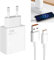 keyxer Cargador Xiaomi 33W Carga Rápida, Cargador para Teléfonos Móviles y Cable USB C 2M 6A Mi Turbo, para Xiaomi 14 13 12 12T 12S Pro Lite Redmi Note K60 K50 11 11s 12 Pro Plus Note