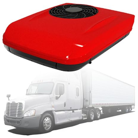 Climatiseur à Toit Rv Ultra-thin Rv - Faible Bruit, économie D'énergie, Conversion De Fréquence Intelligente Pour Le Refroidissement - Ajustement Universel Pour Les Camping-cars, Les Camions red 24V