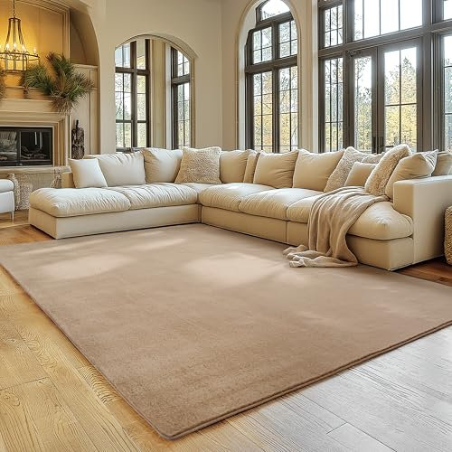 SIMPEX Kurzflor Teppich Wohnzimmer 140x200cm Rechteckig, rutschfest & Waschbar, Weich und Modern, Einfarbiges Design für Wohnzimmer, Schlafzimmer, Küche & Kinderzimmer