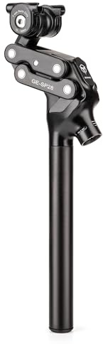 Bike Suspension Seatpost- 27.2 / 30.9 / 31.6mm Shock-Absorber Bicycle Seat Post - Aluminum Alloy Four-Link Seat Tube for Mountain Road Bike Gravel, Hybrid, and E-Bikes (27.2)