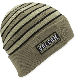 Volcom Herren Stone Funk Beanie - Jacquard-Strick-Wintermütze mit Roll-Over-Passform, Einheitsgröße