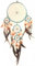 Traumfänger - Dreamcatcher Ø 22 cm & 4 x klein, Farbe:braun