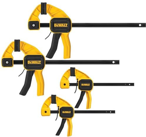 DEWALT DWHT83196 Medium and Large Trigger Clamps - 4 Pack