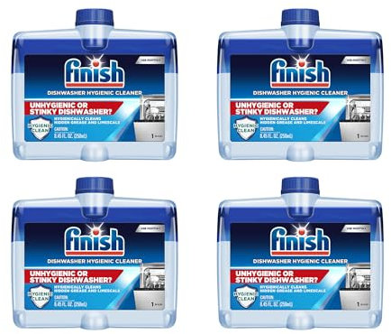 Finish Dishwasher Cleaner, Fresh Scent, 8.45 oz (Pack of 4)