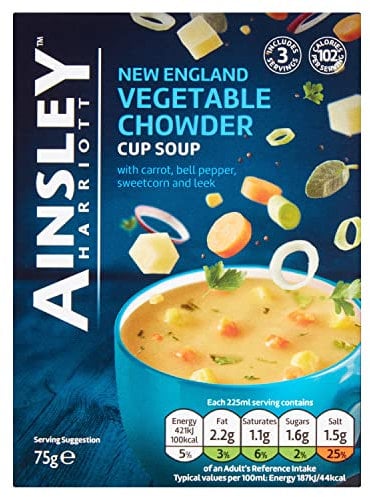 Ainsley Harriott New England Vegetable Chowder Cup Soup, 75g