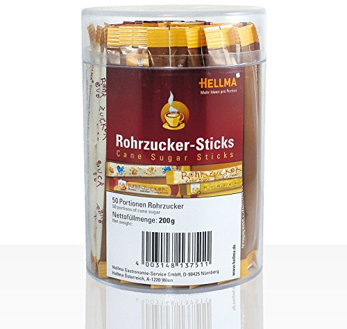 Hellma Rohrzucker-Sticks, 50 Portionen je 4g 3er Pack