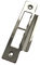 Polished Chrome Strike Plate for Door Frames Plated Finish 114mm Long Square Edge