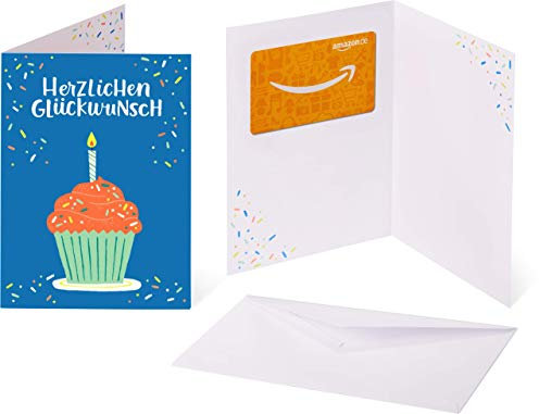 Amazon.de Gutschein in Grußkarte (Geburtstagsparty)