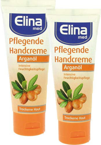 Elina Arganöl Handcreme 75ml in Tube,2er Pack