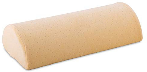 maxVitalis Visco Lendenkissen, Lagerungsrolle halbrund, Ergonomische Nackenrolle, Orthopädisches Nackenkissen, Anpassungsfähiges Lendenpolster, Stützkissen zur Entlastung, Memory-Schaum Halbrolle
